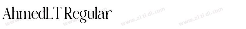 AhmedLT Regular字体转换